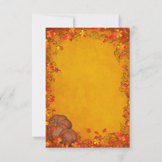 Autumn Bliss Wedding RSVP (Achterkant)