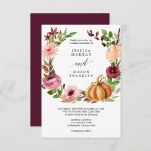 Autumn Bliss Wedding Uitnodiging