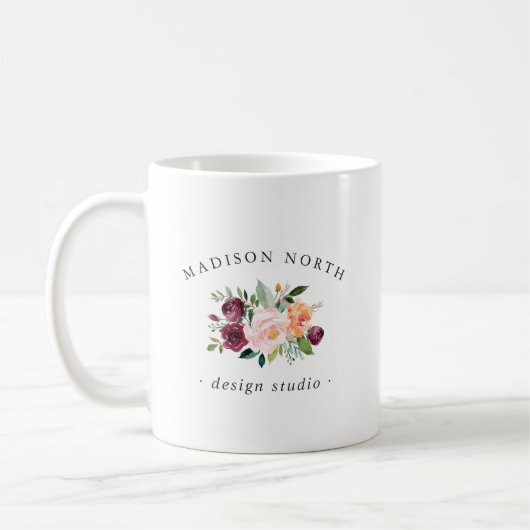 Autumn Bloom | Floral-Logo Koffiemok (Links)