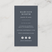 Autumn Bloom | Florale verticale sociale media Visitekaartje (Achterkant)