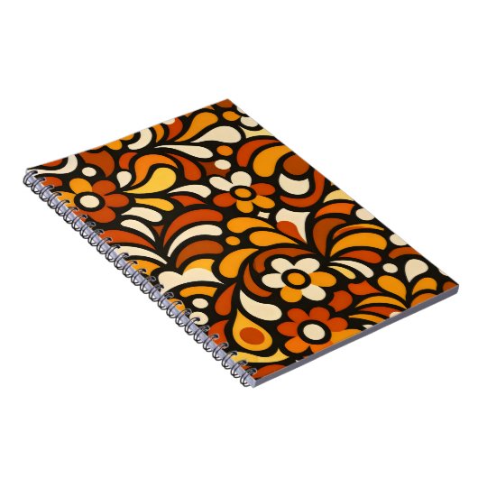 Autumn Bloom Pattern Notitieboek (Rechterzijde)