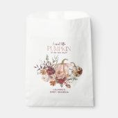 Autumn Blooms 'a little pumpkin' Baby Shower Bedankzakje (Voorkant)