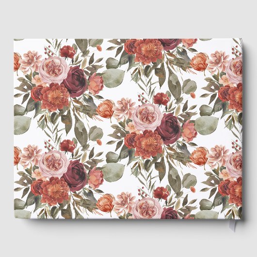 Autumn Blooms 'a little pumpkin' Baby Shower Gastenboek (Achterkant)