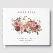 Autumn Blooms 'a little pumpkin' Baby Shower Gastenboek (Voorkant)