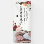 Autumn Blooms Boeket Herfst Afstuderen Foto Spandoek (Verticaal)