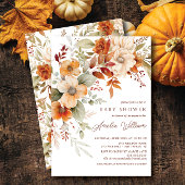 Autumn Blossom Baby shower Uitnodiging