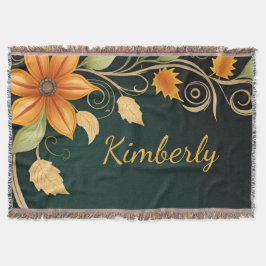 Autumn Blossom Elegance Deken