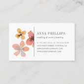 Autumn Blossom | Waterverf Floral Visitekaartje (Voorkant)