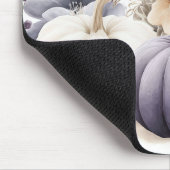 Autumn Blue and Beige Pumpkins and Flowers  Muismat (Hoek)