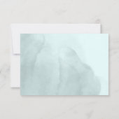 Autumn Blue Mushrooms RSVP Kaartje (Achterkant)