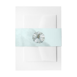 Autumn Blue Pumpkin Uitnodigingen Wikkel