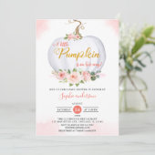 Autumn Blush Een kleine pompoen Herfst Baby shower Kaart (Staand voorkant)