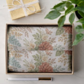 Autumn Blush Garden Floral Pattern Tissuepapier (Geschenk)