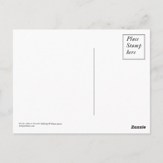 Autumn Boat Briefkaart (Achterkant)