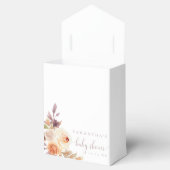 Autumn Boho Bloemen Rustiek Baby shower Bedankdoosjes (Geopend)