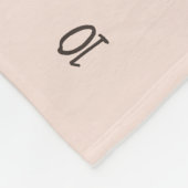 Autumn Boho Blooms Monogram Baby Milestone Foto Fleece Deken (Hoek)