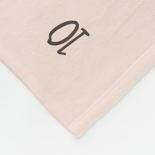 Autumn Boho Blooms Monogram Baby Milestone Foto Fleece Deken (Hoek)