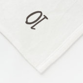 Autumn Boho Blooms Monogram Baby Milestone Foto Fleece Deken (Hoek)