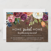 Autumn Boho Blooms Nieuw adres Bewegende Aankondig Aankondiging (Voorkant)