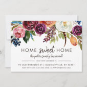 Autumn Boho Blooms Nieuw adres Bewegende Aankondig Aankondiging (Voorkant)