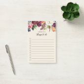 Autumn Boho Blooms op persoonlijke titel Post-it® Notes (Kantoor)