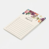 Autumn Boho Blooms op persoonlijke titel Post-it® Notes (Schuin)