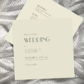 Autumn Boho Deco | Cream Square All One Weddenscha Kaart