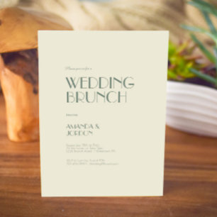 Autumn Boho Deco   Cream Wedding Brunch Kaart