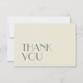 Autumn Boho Deco | Crème Wedding Flat Bedankkaart (Voorkant)