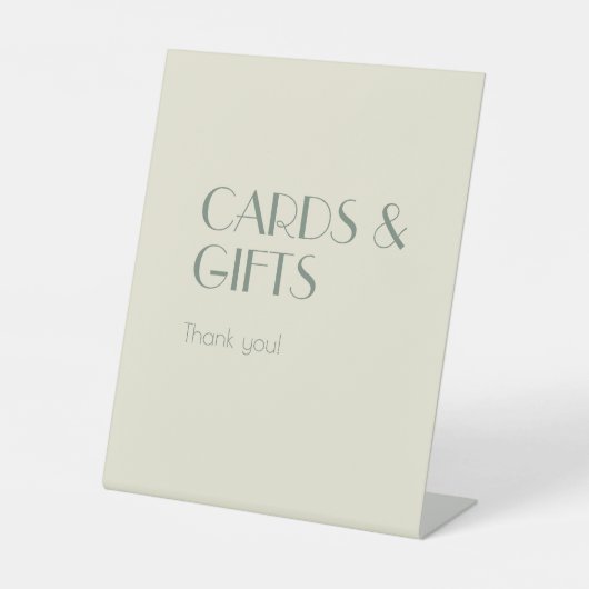 Autumn Boho Deco | Kaarten en geschenken van crème Reclamebord Met Voetstuk (Voorkant)