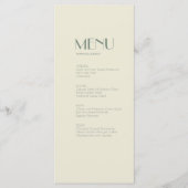 Autumn Boho Deco | Menu Rooster-weddenschap (Voorkant)