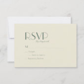 Autumn Boho Deco | RSVP-Kaart met crèmeweddenschap RSVP Kaartje (Voorkant)