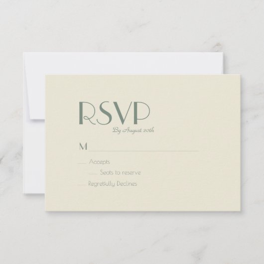 Autumn Boho Deco | RSVP-Kaart met crèmeweddenschap RSVP Kaartje (Voorkant)