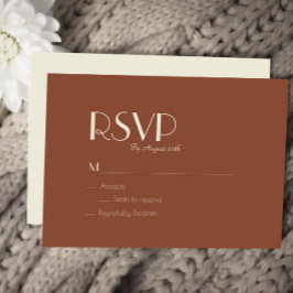 Autumn Boho Deco | RSVP-Kaart met Rust Wedding RSVP Kaartje