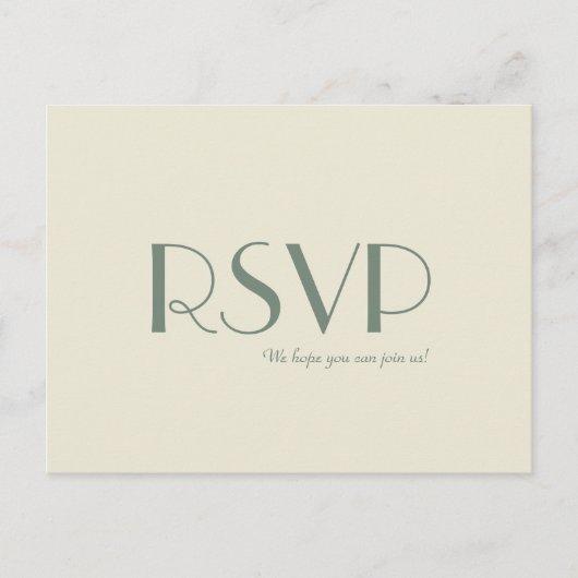 Autumn Boho Deco | RSVP van het Cream Wedding Uitnodiging Briefkaart (Voorkant)