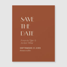 Autumn Boho Deco | Rust Save the Date Magnet Magnetische Uitnodiging