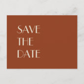 Autumn Boho Deco | Rust sparen de Datum Aankondigingskaart (Voorkant)