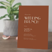 Autumn Boho Deco | Rust Wedding Brunch Kaart