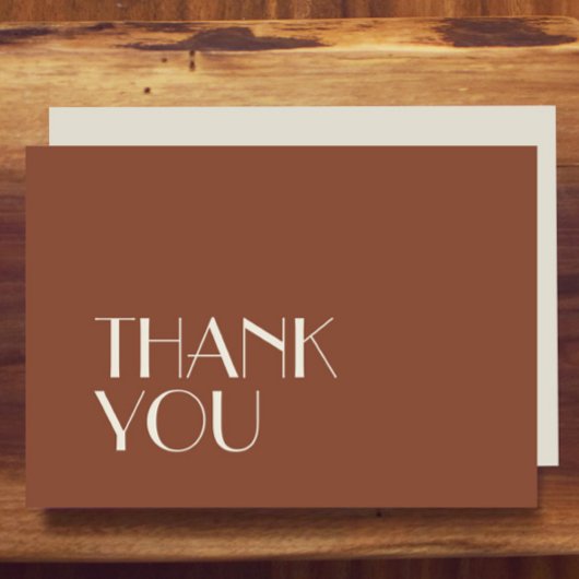 Autumn Boho Deco | Rust Wedding Flat Bedankkaart