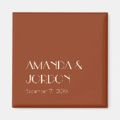 Autumn Boho Deco | Rust Wedding Magnet (Voorkant)