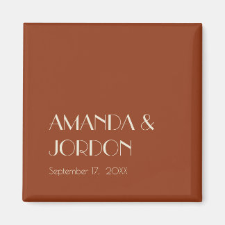 Autumn Boho Deco | Rust Wedding Magnet