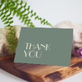 Autumn Boho Deco | Sage Green Wedding Bedankkaart