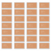 Autumn Boho Deco | Terracotta Guest Address Label (Voorkant)