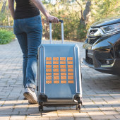 Autumn Boho Deco | Terracotta Guest Address Label (Koffer Insitu)