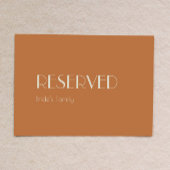 Autumn Boho deco Terracotta Wedding Reserved Sign