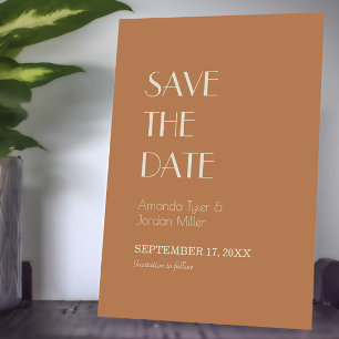 Autumn Boho Deco   Terracotta Wedding Save The Date