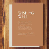 Autumn Boho Deco | Terracotta Wedding Wishing Well Informatiekaartje