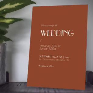 Autumn Boho Deco Uitnodiging tot weduwen