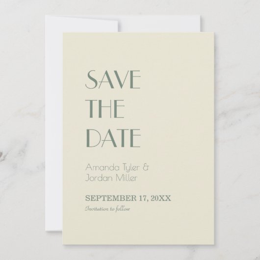 Autumn Boho Deco | Zwemweddenschap Save The Date (Voorkant)
