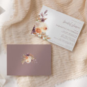 Autumn Boho Floral Vrijgezellenfeest Kaart